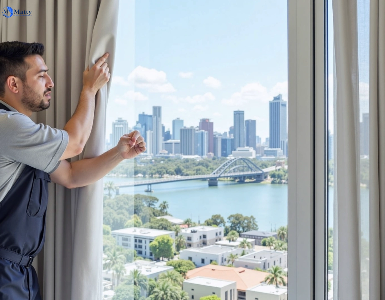 Professional curtain steam cleaning service plumpton-vic QLD by Matty Curtain Cleaning
